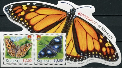 Кирибати. 2015. Бабочки Кирибати (Блок. MNH OG)