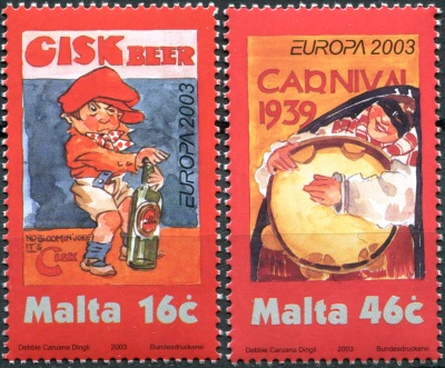 Мальта. 2003. Плакаты (Серия Почтовых марок. MNH OG)