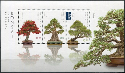 Австралия. 2021. Австралийские деревья Бонсай (Почтовый блок. MNH OG)