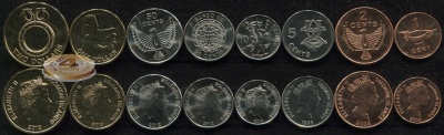 Соломоновы о-ва. Набор №3 (8 монет) 1996-2012