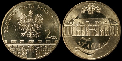Польша. 2 злотых. 2006 (Unc) Жагань