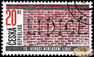 Чехия. 2012. 70 лет расправе в Лидице (Почтовая марка. CTO Гашеная)