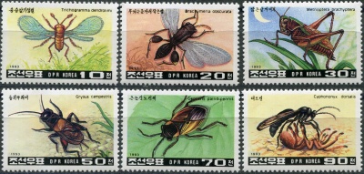 КНДР. 1993. Насекомые (Серия Почтовых марок. MNH OG)