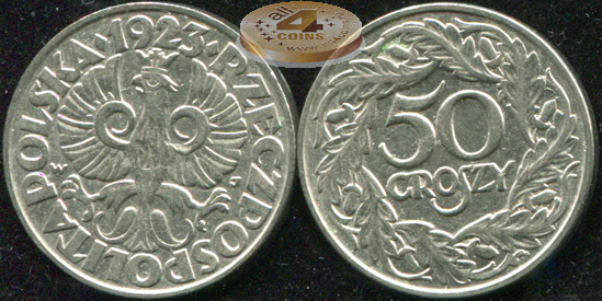 Польша. 50 грошей. 1923 (XF)