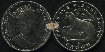 Остров Мэн. 1 крона. 1995 (Unc)