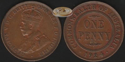 Австралия. 1 пенни. 1924 (XF)