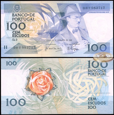 Португалия. 100 эскудо (Unc) 1988