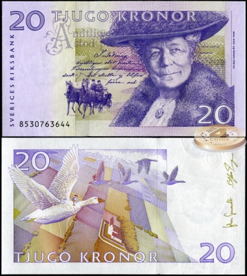 Швеция. 20 крон (Unc) 2008