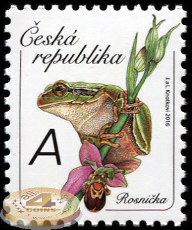 Чехия. 2016. Древесная лягушка (Почтовая марка. MNH OG)