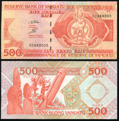 Вануату. Банкнота 500 вату. ND(2010). Unc. Бумага. Кат.# P.5c