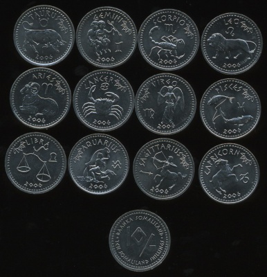 Сомалилэнд. Набор №1 (12 монет) 2006