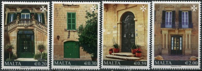 Мальта. 2020. Исторические жилые дома (II) (Серия Почтовых марок. MNH OG)