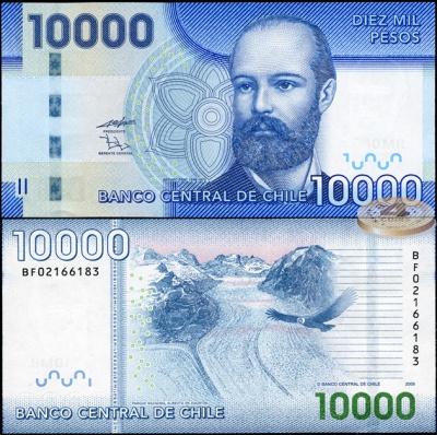 Чили. 10000 песо (Unc) 2009