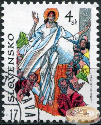 Словакия. 1997. Воскресение Христа (Почтовая марка. CTO Гашеная)