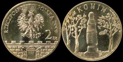 Польша. 2 злотых. 2008 (Unc) Конин