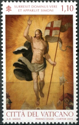 Ватикан. 2019. Пасха (Почтовая марка. MNH OG)