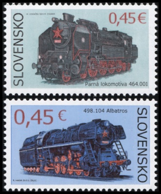 Словакия. 2015. Паровозы (Серия. MNH OG)