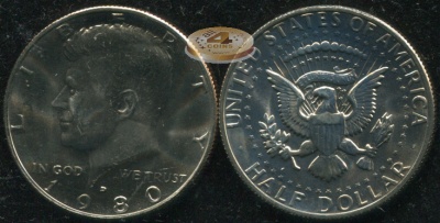 США. 1/2 доллара. 1980.D (Unc)