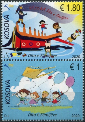 Косово. 2020. День защиты детей (Сцепка. MNH OG)