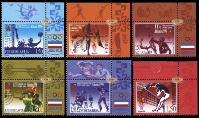 Югославия. 1996. XXVI Олимпийские игры в Атланте (Серия. MNH OG)