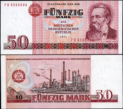 Германия (ГДР). 50 марок (Unc) 1971