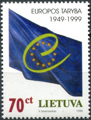 Литва. 1999. 50-летие Совета Европы (Почтовая марка. MNH OG)