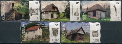 Словения. 2020. Винные погреба и магазины (Серия Почтовых марок. MNH OG)