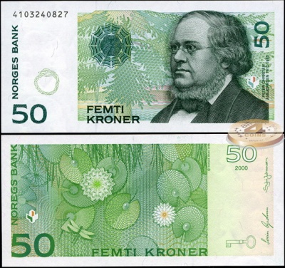 Норвегия. 50 крон (Unc) 2000