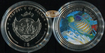 Палау. 1 доллар. 2008 (Proof. Эмаль)