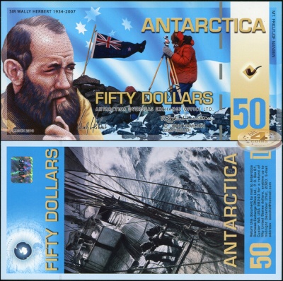 Антарктида. Банкнота 50 долларов. 01.03.2010. Unc. Пластик. Кат.# P.NL