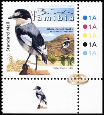Намибия. 2012. Дроздовый сорокопут (Почтовая марка. MNH OG)