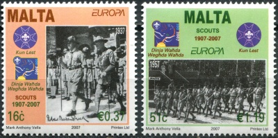Мальта. 2007. 100-летие скаутского движения (Серия Почтовых марок. MNH OG)