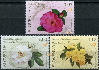 Словения. 2017. Флора Словении - Розы (Серия. MNH OG)