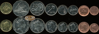 Фиджи. Набор №4 (8 монет) 1995-2006