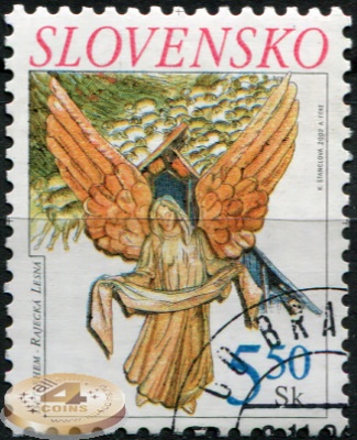 Словакия. 2002. Рождество (Почтовая марка. CTO Гашеная)