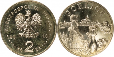 Польша. Монета 2 злотых. 2010 (KM#Y.759. Unc) Горлице