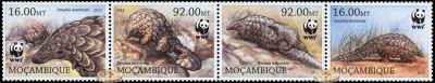 Мозамбик. 2013. Степной ящер (Сцепка. MNH OG)