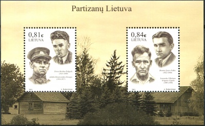 Литва. 2021. Лидеры литовского антисоветского сопротивления (Почтовый блок. MNH OG)