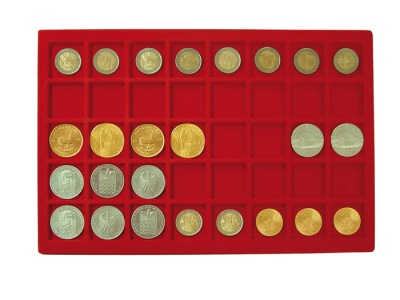 Планшет на 40 монет до 34 мм. Для кейса 2338о, 2348о (Lindner)