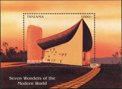 Танзания. 1997. Паломническая церковь Нотр-Дам-дю-О (Блок. MNH OG)