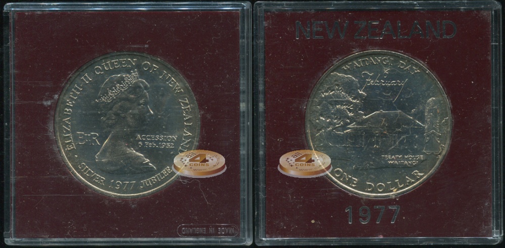 Новая Зеландия. 1 доллар. 1977 (Box-Unc)