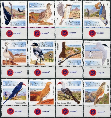 Намибия. 2012. Эндемичные птицы Намибии (Серия. MNH OG)