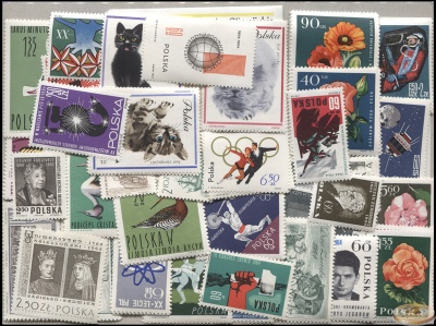 Польша. Годовой набор (102 шт., MNH OG) 1964