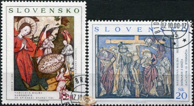 Словакия. 2000. Картины на марках (Серия. CTO Гашеная)