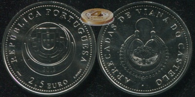 Португалия. 2.5 евро. 2013 (Unc)