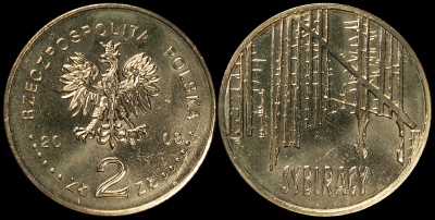 Польша. 2 злотых. 2008 (Unc) Сибиряки