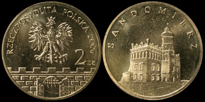 Польша. 2 злотых. 2006 (Unc) Сандомир