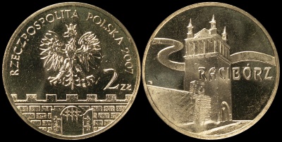 Польша. 2 злотых. 2007 (Unc) Рацибуж