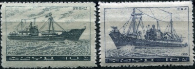 КНДР. 1965. Рыболовные судна (Серия Почтовых марок. MNH OG)