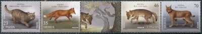 Сербия. 2014. Хищники (I) (Сцепка. MNH OG)